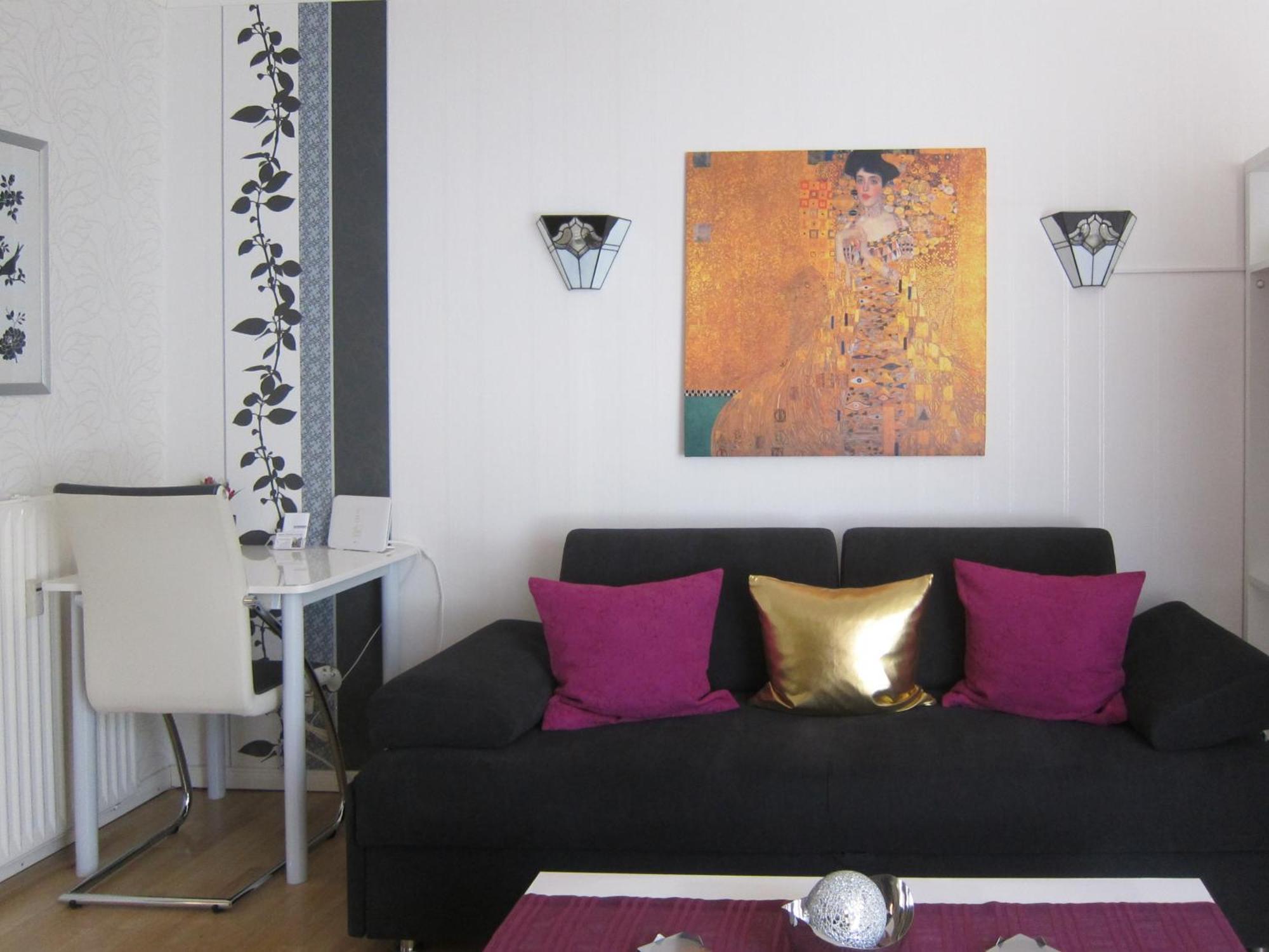 Modernes 1 Zimmer Luxusappartement Kleiner Roland Mit Parkplatz Und Balkon In Bremen Naehe Zentrum Luaran gambar